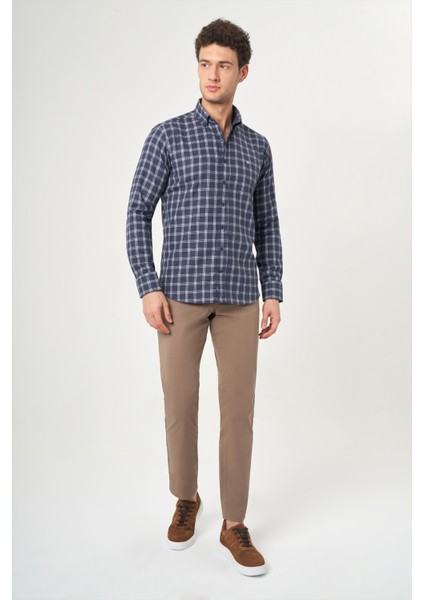 Regular Fit Antrasit Paşa Yaka Spor Erkek Gömlek GM22K222111_D58 fırsatları