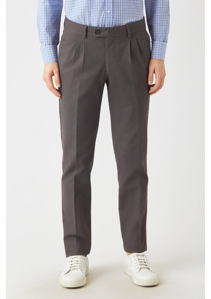 Antrasit Çift Pileli 4 Cepli Spor Erkek Pantolon PNS22K22225_D58 fiyatları