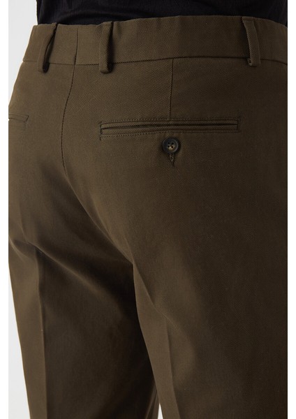 Haki Çift Pileli 4 Cepli Spor Erkek Pantolon PNS22K22225_D49 modelleri