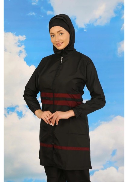 Moda Kadın Tam Tesettür Mayo Siyah modelleri