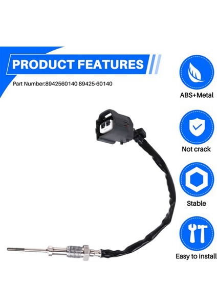 8942560120 Toyota Land Cruiser Prado Için Egzoz Gazı Sıcaklık Sensörü J15 2009-2017 89425-60120 (Yurt Dışından) modelleri