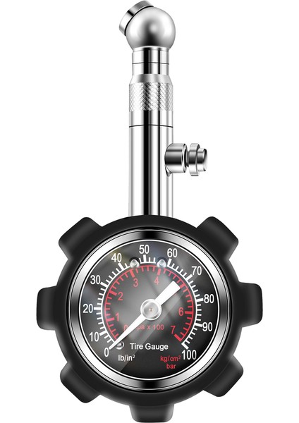Car 100PSI Çok Function Lastik Basınç Göstergesi Lastik Basınç Izleme Ölçer Lastik Basınç Göstergesi (Yurt Dışından)