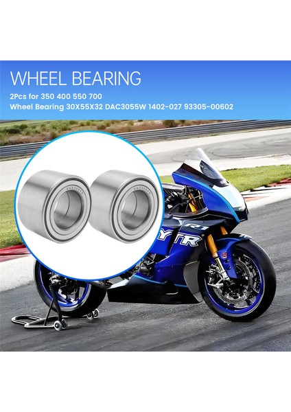 Arctic Cat Için 2pcs Kawasaki Suzuki Yamaha Grizzly 350 400 550 700 Tekerlek Yatağı 30X55X32 DAC3055W 1402-027 93305-00602 (Yurt Dışından) fırsatları