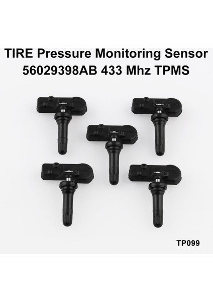 Lastik Basınç Sensörü Tpms Jeep Wrangler Jk Chrysler Dodge Ram Şarj Cihazı (5 Pack) 56029398AB 68142397AA (Yurt Dışından) fiyatları