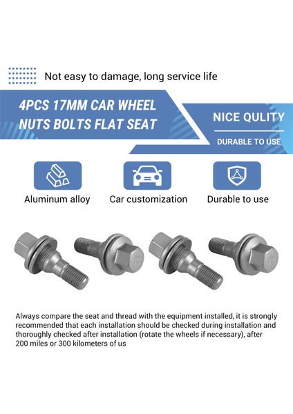 4pcs 17MM Araba Tekerlek Somunları Cıvatalar Peugeot Için Düz Koltuk 206 308 3008 207 cc Sw 508 Citroen C5 C4L 540567 (Yurt Dışından) indirimleri