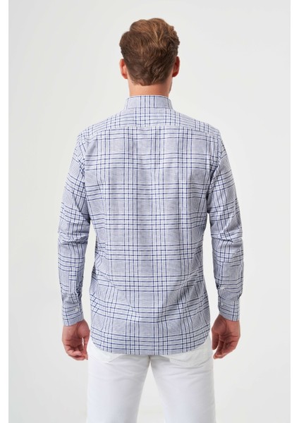 Regular Fit Paşa Yaka Uzun Kollu Gri Spor Erkek Gömlek GM23Y231031_D55 fiyatları