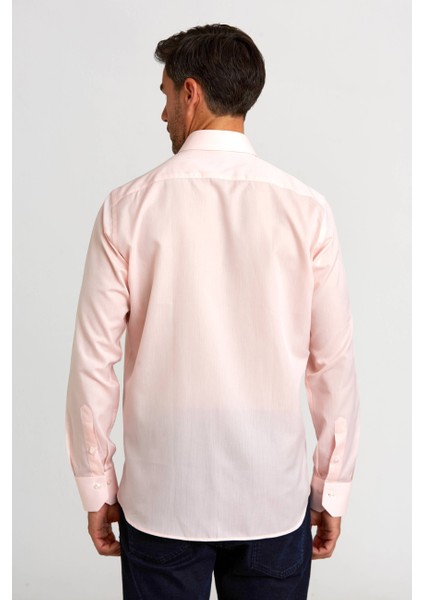 Regular Fit Uzun Kollu Pembe Klasik Erkek Gömlek GM23Y231078_D29 fiyatları
