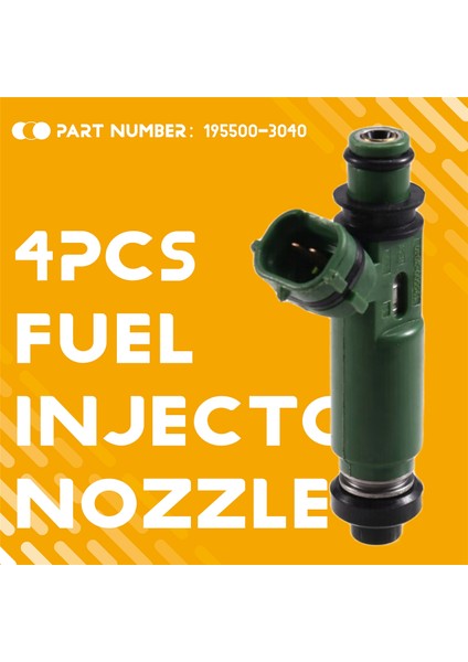4pcs Yakıt Enjektörleri 195500-3040 Mazda Kıa Için 1.8l L4 1997-1998 (Yurt Dışından) fırsatları
