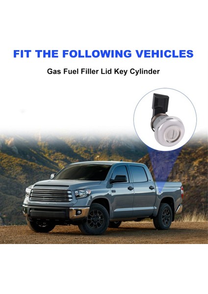 Toyota Tacoma 1995-2004 Için 2 Anahtarlı Yakıt Kapısı Kilit Silindiri Tundra 2000-2003 69058-35140, 69058-29016 (Yurt Dışından) modelleri
