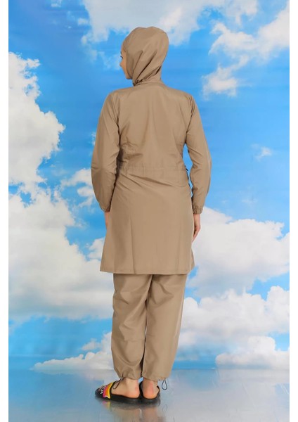 Moda Kadın Tam Tesettür Mayo Bej indirimleri