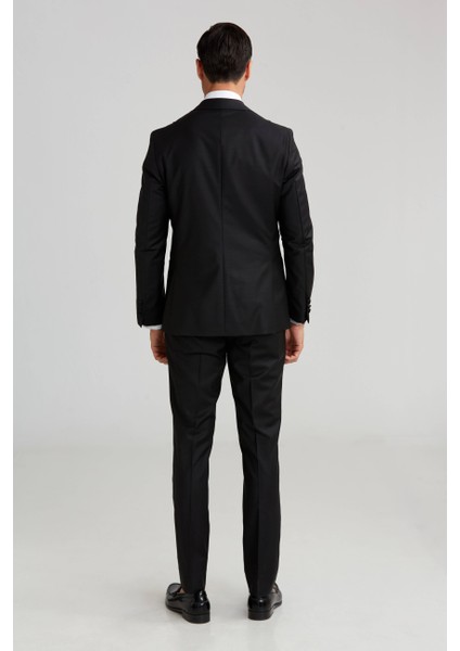 Çıkma Yaka Siyah Erkek Smokin Takım SM23Y22202_D99 fiyatları