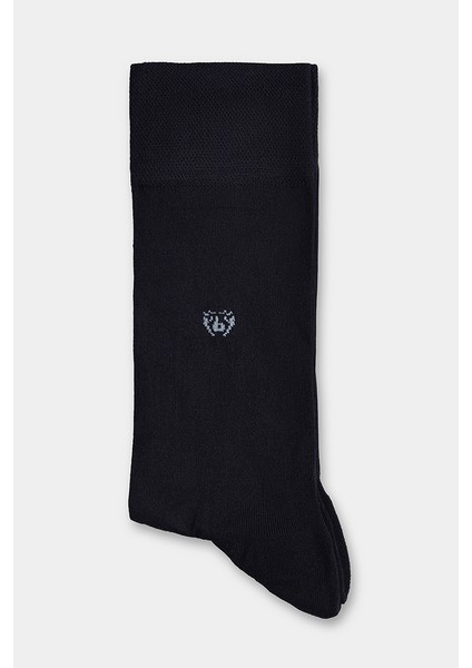 Erkek Bambu Düz Siyah Uzun Soket Çorap CRNOS23Y001_D99