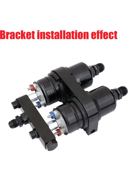 Kütle Alüminyum Çift Yakıt Pompası Kelepçesi Montaj Braket Çıkış Manifoldu 044 Için -Bosch 380LPH Için (Yurt Dışından) fiyatları