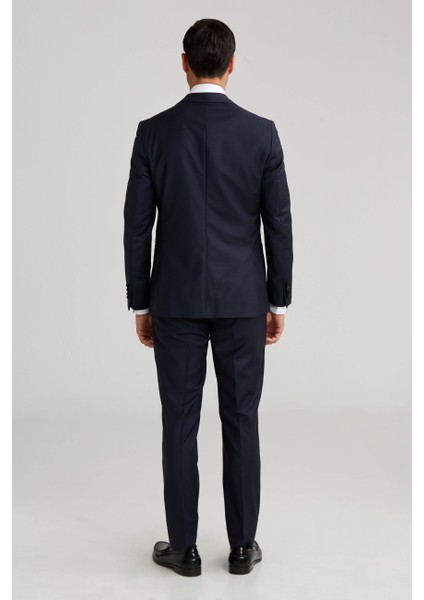 Çıkma Yaka Lacivert Erkek Smokin Takım SM23Y22202_D39 fiyatları