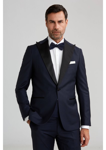 Çıkma Yaka Lacivert Erkek Smokin Takım SM23Y22202_D39 fırsatları