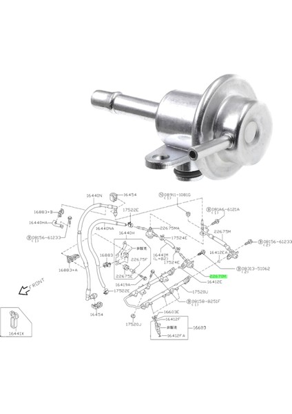 Yakıt Basıncı Regülatörü Nissan Almera Ad Sunny Sentra Avenir Infiniti G20 Q45 SR20DE R394 47040286 226701N500 (Yurt Dışından) indirimleri