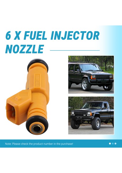 6pcs 0280155710 Jeep 87-98 Cherokee Wrangler Comanche 4.0l Için Yeni Yakıt Enjektör Nozul (Yurt Dışından) indirimleri