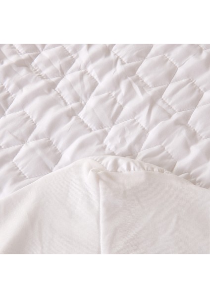 Soft Kapitoneli Sıvı Geçirmez Fitted Tek Kişilik Alez - Beyaz - 100X200 cm fırsatları