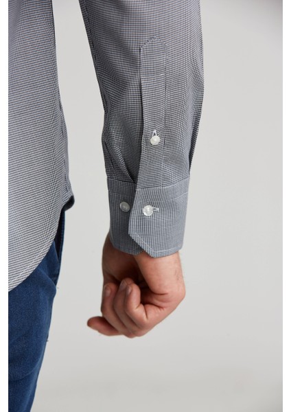 Regular Fit Siyah Basic Erkek Gömlek GM23K232030_D99 fırsatları