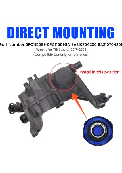 Porsche Için Araba Yağı Suyu Ayırıcı Onarım Kiti 718 Boxster 2017-2025 0PC115099 0PC115099A 9A210704200 9A210704201 (Yurt Dışından) fırsatları