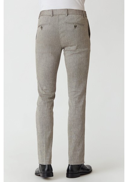 Açık Kahve Lastikli 4 Cepli Spor Erkek Pantolon PNS21Y21104_D10 modelleri