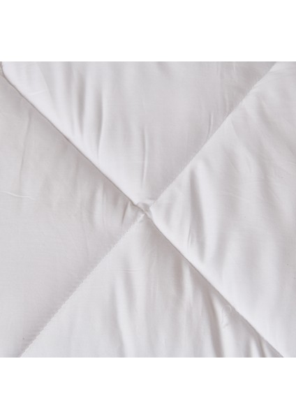 Soft Tek Kişilik Pamuk Microjel Yorgan - Beyaz - 155X215 cm fiyatları