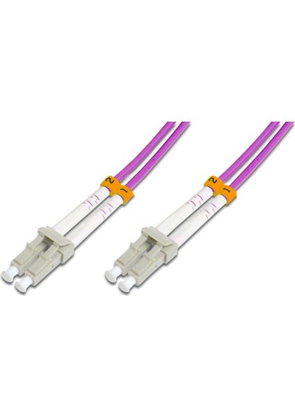 Lc-Lc Fiber Optik Patch Kablo, Multimode Om 4 50/125 Duplex, 3.0mm, Lszh, 40 Metre