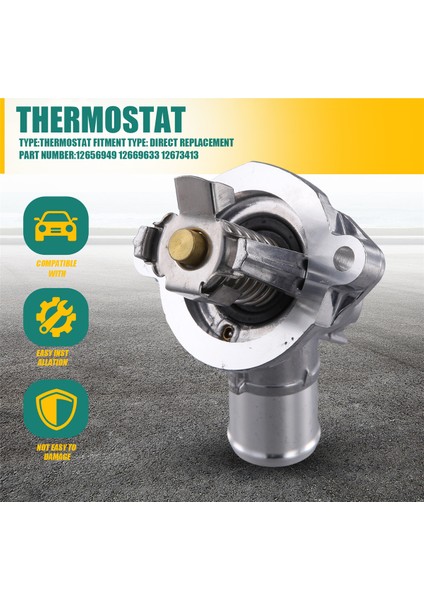 12656949 12669633 Chevrolet Için Buick Için Motor Soğutucu Termostat Montajı Cruze Equinox Malibu Gmc 12673413 (Yurt Dışından) fırsatları