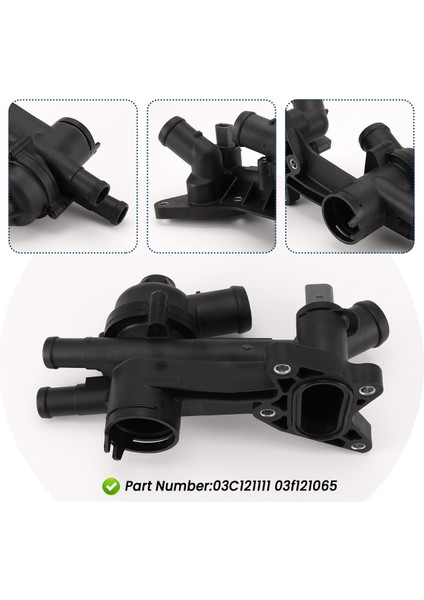03C121111 03F121065 Vw Vento Için Termostat Muhafazası ve Borusu Jetta Polo Vento Passat Audi A1 (Yurt Dışından) fırsatları
