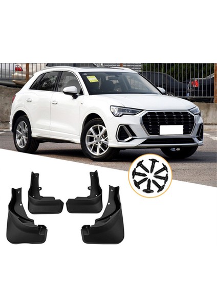 Audi Q3 Sport 2019-2023 Çamurluk Çamurlu Fleps Çamurluk Çamur Guard Flep Splash Flaps Aksesuarlar (Yurt Dışından) fırsatları