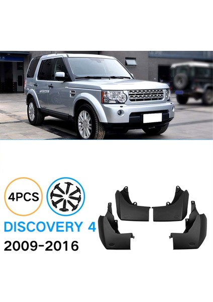 4pcs Land Rover Discovery Için Ön ve Arka 4 2009-2016 Çamurlu Çamur Çamur Flep Guards Splash Mudflaps (Yurt Dışından) fiyatları