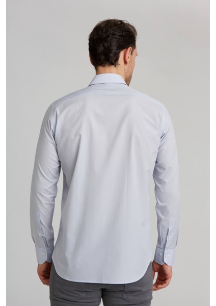 Regular Fit Gri Basic Klasik Erkek Gömlek GM23K232074_D55 fiyatları