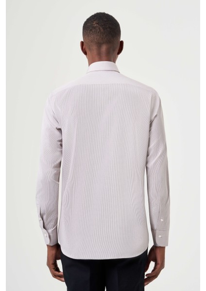 Regular Fit Klasik Kahve Erkek Gömlek GM23K232042_D11 fiyatları