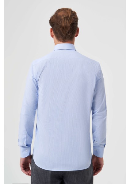 Regular Fit Mavi Basic Klasik Erkek Gömlek GM23K232006_D35 fiyatları