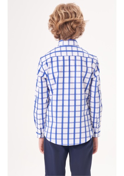 Regular Fit Yaka Düğmeli Lacivert Erkek Çocuk Gömlek GM23Y231169_D39 fiyatları
