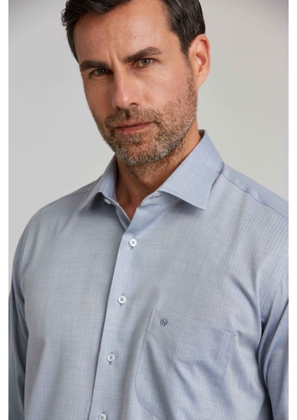 Regular Fit Klasik Antrasit Gri Erkek Gömlek GM23K232047_D55 fırsatları