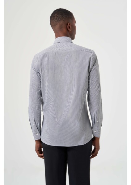 Regular Fit Klasik Siyah Erkek Gömlek GM23K232013_D99 fiyatları