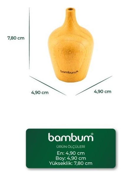 Braga - Bambu Vazo 7,8*4,9cm fırsatları