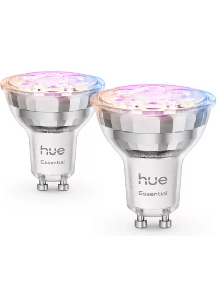 Hue Essential 4.7W GU10 345 Lumen Renkli Akıllı Spot Ampul (2'li Ekopaket) modelleri