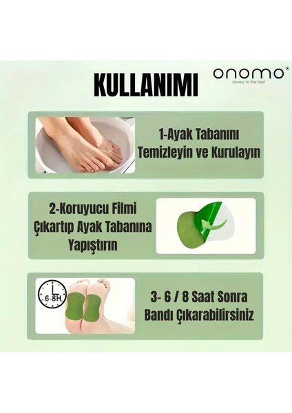 Health Bitkisel Akapuntur Ayak Bandı, Zencefil ve Nane Özlü, Yorgunluk ve Ağrı Giderici, 5 Adet indirimleri