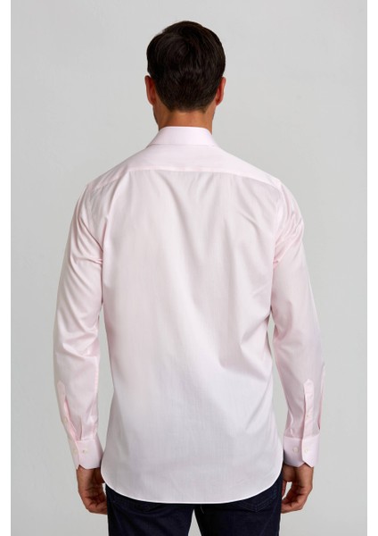 Regular Fit İtalyan Kumaş Platinium Pembe Erkek Gömlek PLTG002_D29 fiyatları
