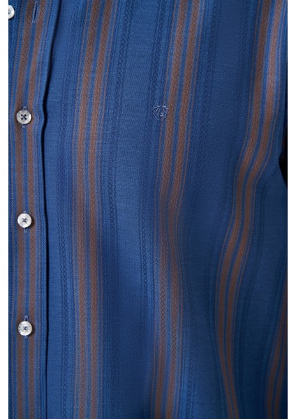 Regular Fit Paşa Yaka Kahve Basic Erkek Gömlek GM23K232022_D11 modelleri