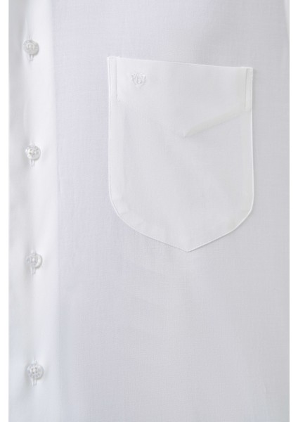 Regular Fit Beyaz Basic Klasik Erkek Gömlek GM23K232033_D01 modelleri