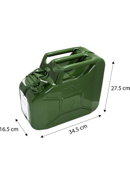 Valpro 803111110 Metal Yakıt Bidonu 10 Litre (1257.00.00)