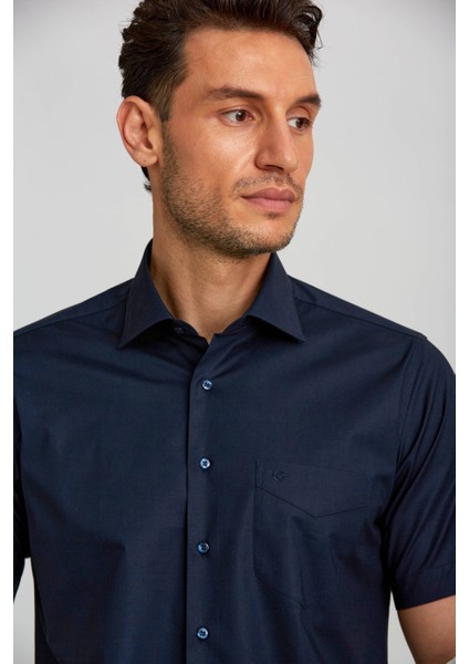 Regular Fit Paşa Yaka Desenli Lila Spor Erkek Gömlek GM23Y231170_D39 modelleri