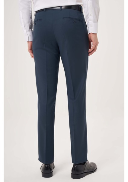 Açık Lacivert Yün Dokuma Klasik Erkek Pantolon PPNK23YNOS001_D38 fiyatları