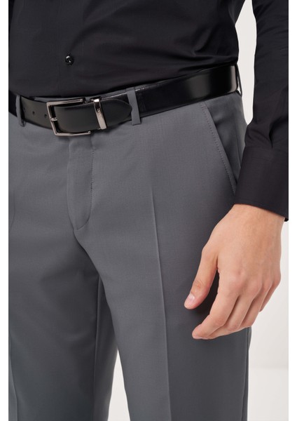 Gri Yün Dokuma Klasik Erkek Pantolon PPNK23YNOS001_D55 fırsatları