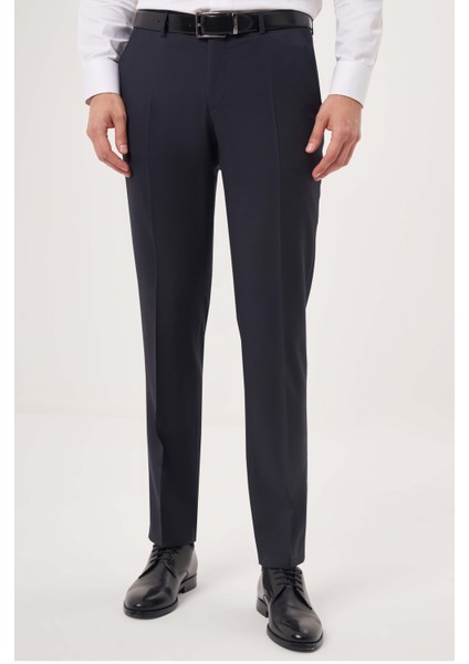 Lacivert Yün Dokuma Klasik Erkek Pantolon PPNK23YNOS001_D39 modelleri