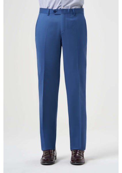 Mavi Yün Dokuma Klasik Erkek Pantolon PPNK23YNOS001_D35 fiyatları
