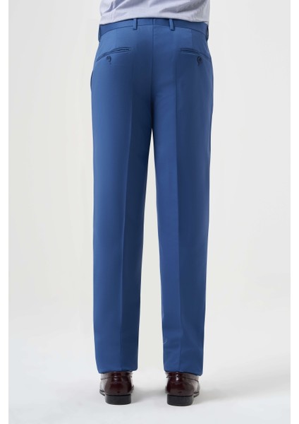 Mavi Yün Dokuma Klasik Erkek Pantolon PPNK23YNOS001_D35 modelleri